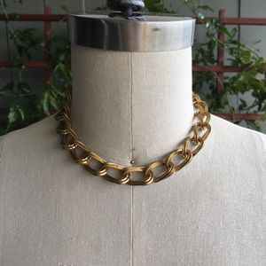 Antique Golds Chain Choker Necklace